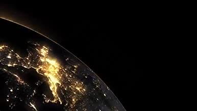 宇宙中的地球和标志汇聚特效开场AE模板视频的预览图